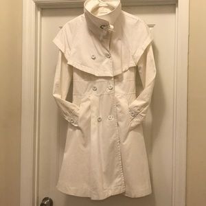 NWOT Armani Exchange white trench coat